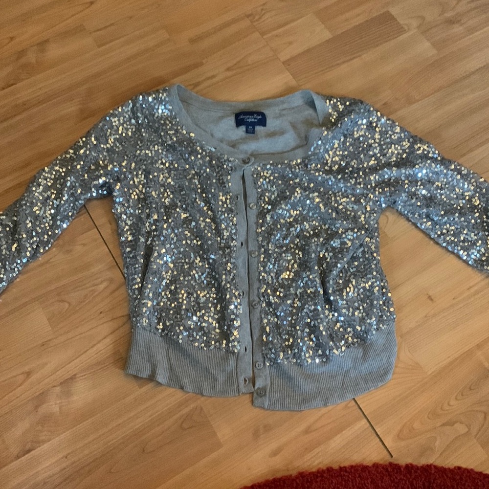 AMERICAN EAGLE GLITTERY SWEATER